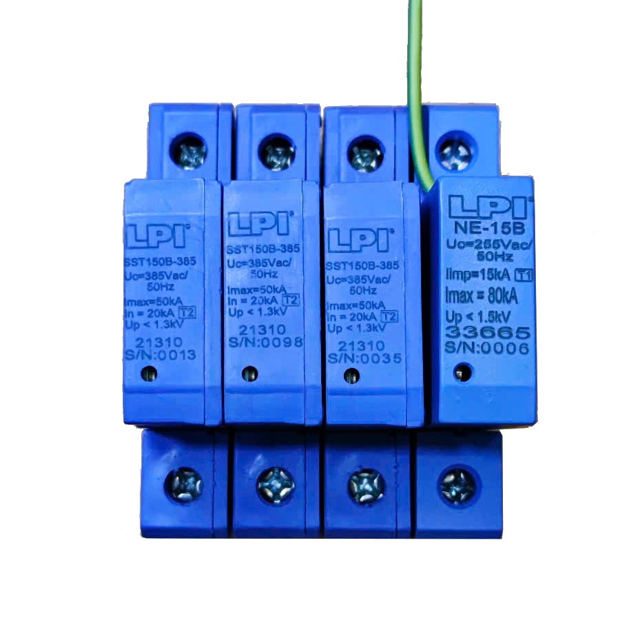 Bộ chống sét 3 pha 50kA, SST150B-385+NE-15B