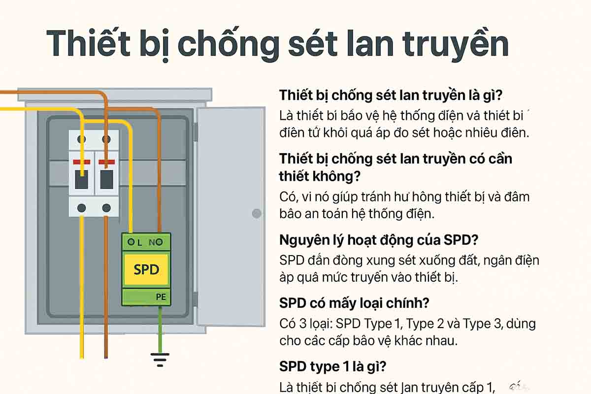Thiết bị chống sét lan truyền là gì