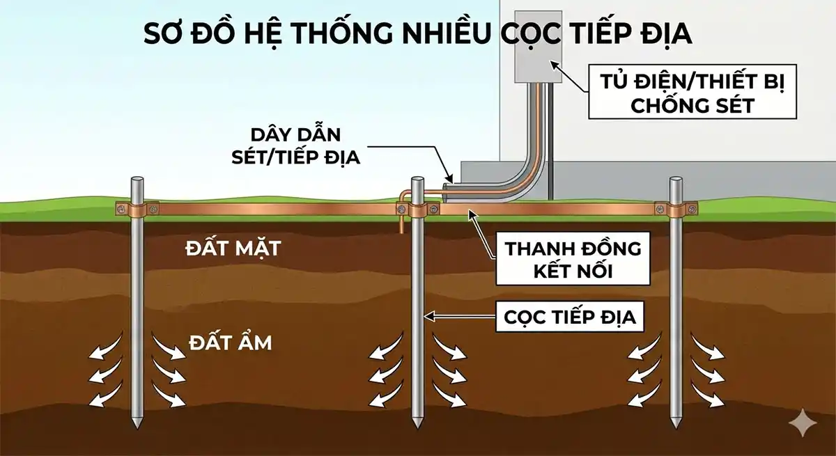 Cọc Tiếp Địa Là Gì