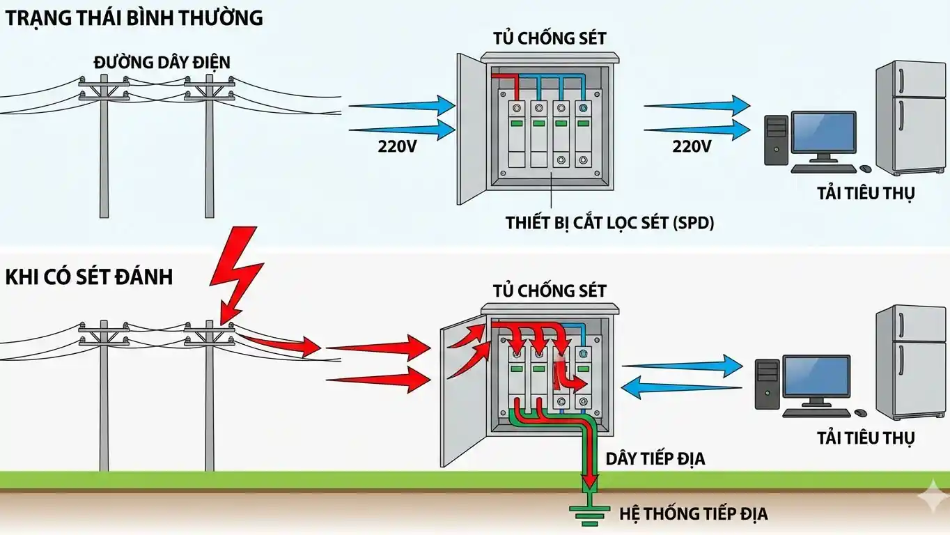 Tủ chống sét là gì